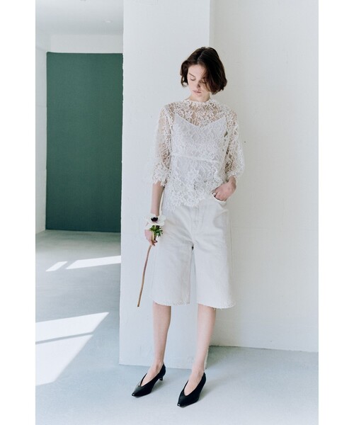 2017ss Demi Luxe BEAMS 38  レースクルーネックブラウス Demi-Luxe BEAMS（デミルクス ビームス）Oggi × Demi-Luxe BEAMS