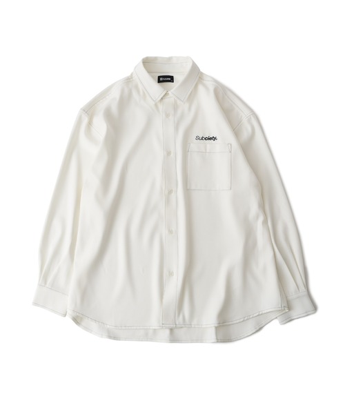 「Subciety」 長袖シャツ LARGE ブラック メンズ_画像2