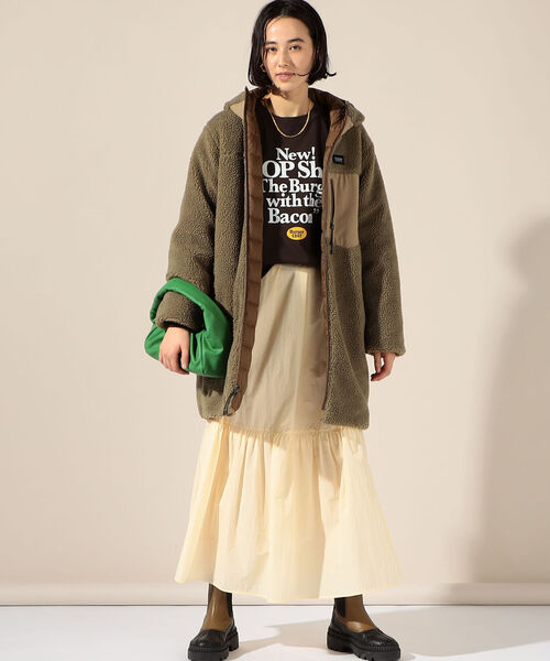 「TAION」 ダウンコート「NOLLEY’Sコラボ」 S ベージュ レディース_画像2