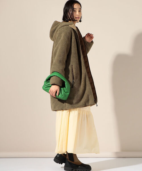 「TAION」 ダウンコート「NOLLEY’Sコラボ」 S ベージュ レディース_画像4