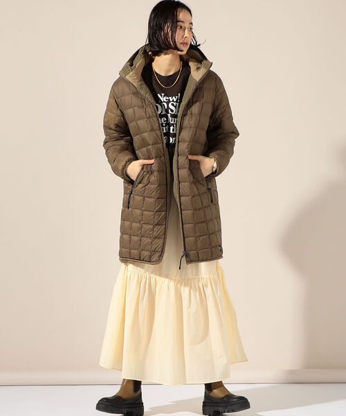 「TAION」 ダウンコート「NOLLEY’Sコラボ」 S ベージュ レディース_画像8