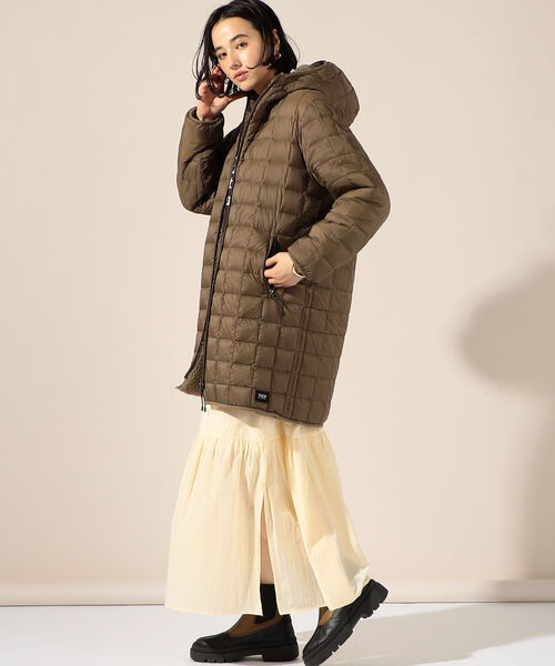 「TAION」 ダウンコート「NOLLEY’Sコラボ」 S ベージュ レディース_画像9