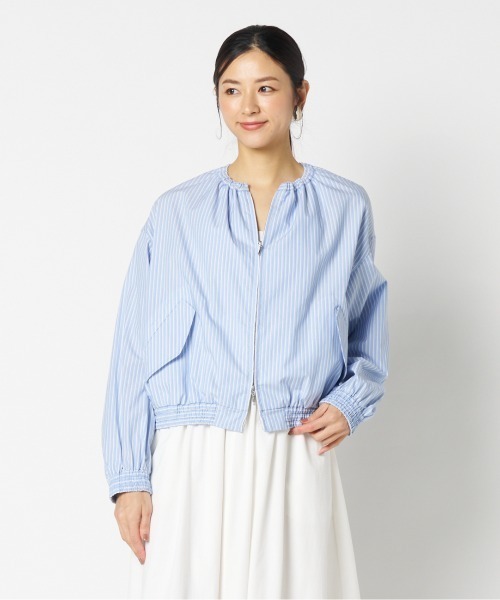 HELIOPOLE（エリオポール） ブルゾン アウター STRIPE SHIRT BLOUSON 