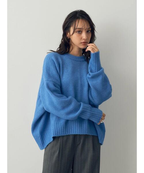 「YECCA VECCA」 長袖ニット FREE チャコールグレー レディース_画像5