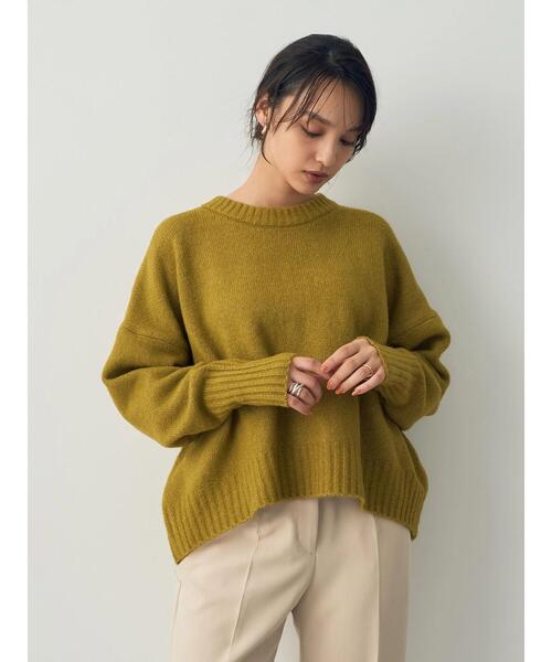 「YECCA VECCA」 長袖ニット FREE チャコールグレー レディース_画像6