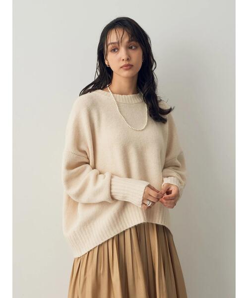 「YECCA VECCA」 長袖ニット FREE チャコールグレー レディース_画像7