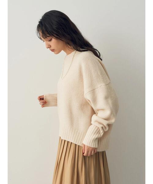 「YECCA VECCA」 長袖ニット FREE チャコールグレー レディース_画像8