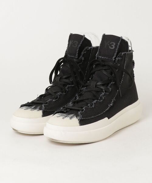 Y-3 「Y-3」 ハイカットスニーカー 24.0cm ブラック×ホワイト メンズ 