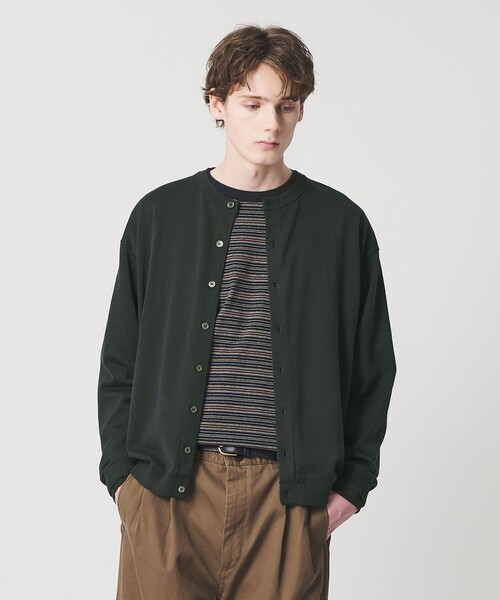 BEAUTY＆YOUTH UNITED ARROWS カーディガン コットン 8B クルーネック