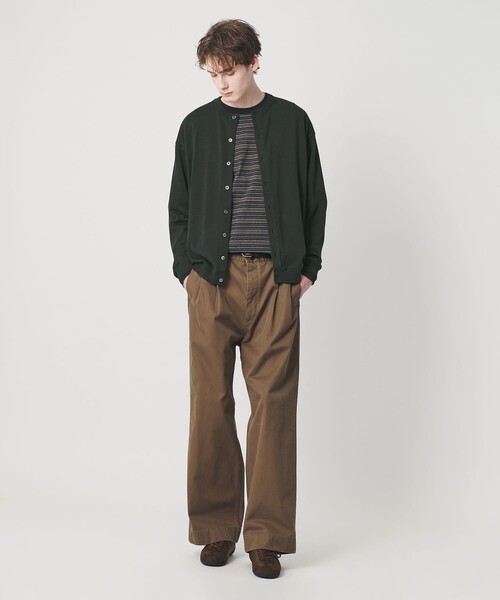 BEAUTY＆YOUTH UNITED ARROWS カーディガン コットン 8B クルーネック