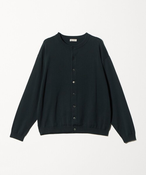 BEAUTY&YOUTH コットン クルーネック カーディガン 黒 Mサイズ BEAUTY＆YOUTH UNITED ARROWS カーディガン コットン 8B クルーネック