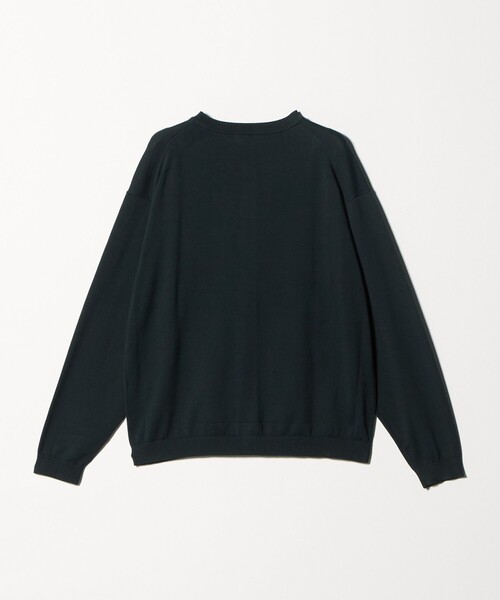 BEAUTY&YOUTH コットン クルーネック カーディガン 黒 Mサイズ BEAUTY＆YOUTH UNITED ARROWS カーディガン コットン 8B クルーネック