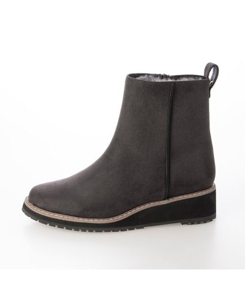 「carino」 ショートブーツ L ブルーグレー レディース_画像7