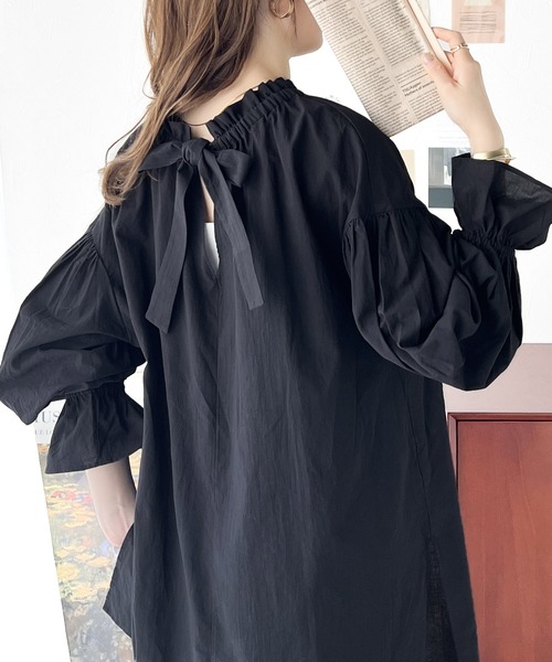 「classicalelf」 長袖ブラウス LARGE ブルー レディース_画像5