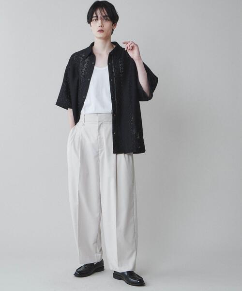 「LUCY」 スラックス LARGE アイボリー メンズ_画像3