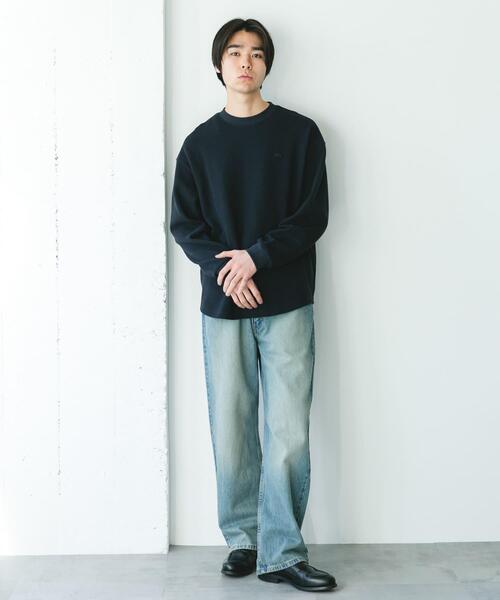 美品 LACOSTE thick pique mock long-sleeve LACOSTE（ラコステ） tシャツ 「別注」LACOSTE×DOORS THICK PIQUE