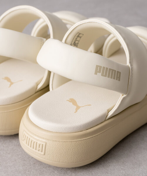 「ear PAPILLONNER」 「PUMA」フラットサンダル 23cm ブラック レディース_画像3