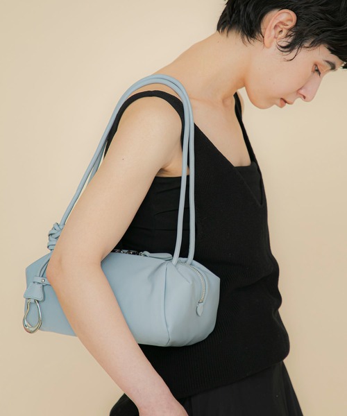 ショルダーバッグ バッグ 「LE VERNIS」 Marshmallow boston bag (Fabric) レディースの画像