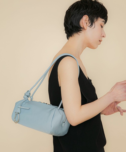 ショルダーバッグ バッグ 「LE VERNIS」 Marshmallow boston bag (Fabric) レディースの画像