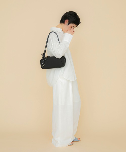 ショルダーバッグ バッグ 「LE VERNIS」 Marshmallow boston bag (Fabric) レディースの画像