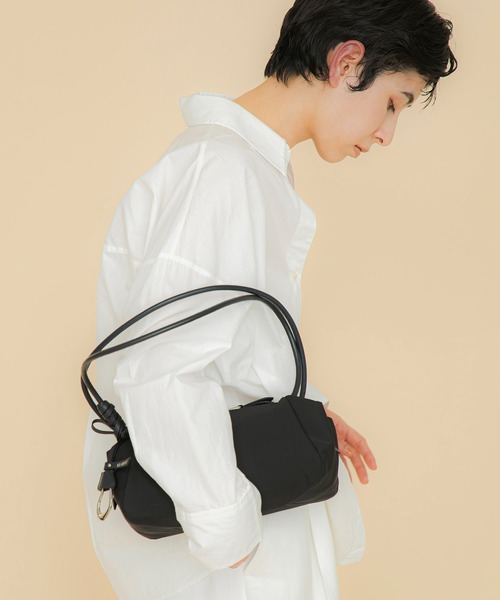 ショルダーバッグ バッグ 「LE VERNIS」 Marshmallow boston bag (Fabric) レディースの画像