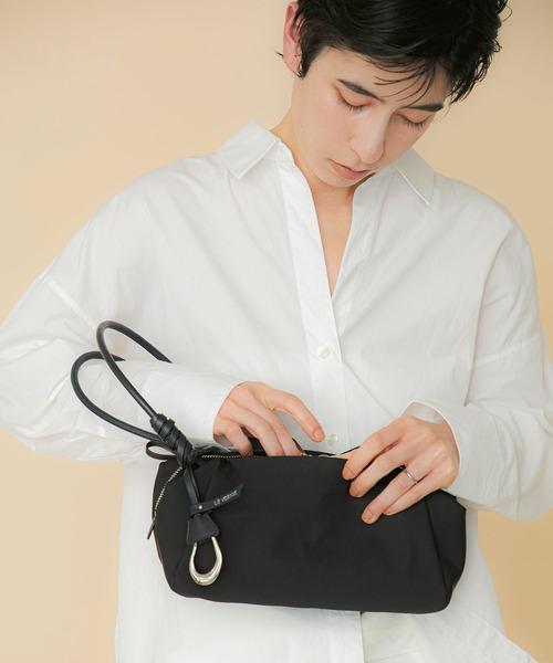 ショルダーバッグ バッグ 「LE VERNIS」 Marshmallow boston bag (Fabric) レディースの画像