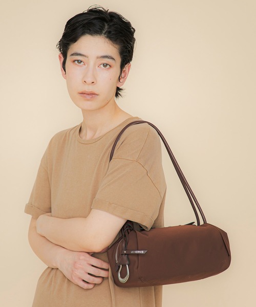 ショルダーバッグ バッグ 「LE VERNIS」 Marshmallow boston bag (Fabric) レディースの画像