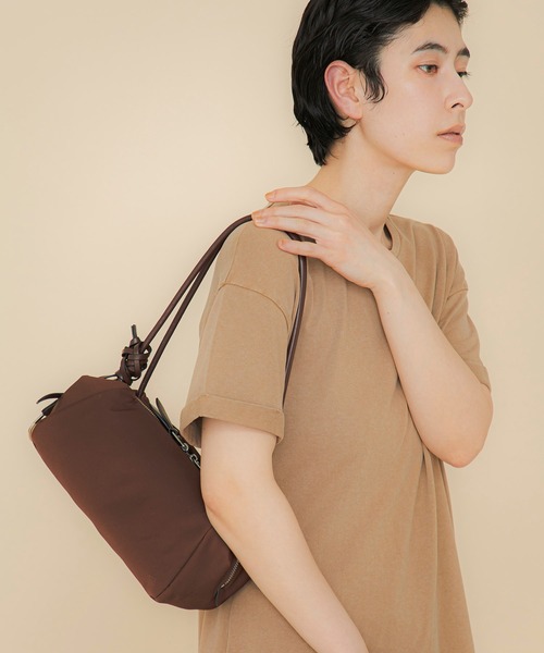 ショルダーバッグ バッグ 「LE VERNIS」 Marshmallow boston bag (Fabric) レディースの画像