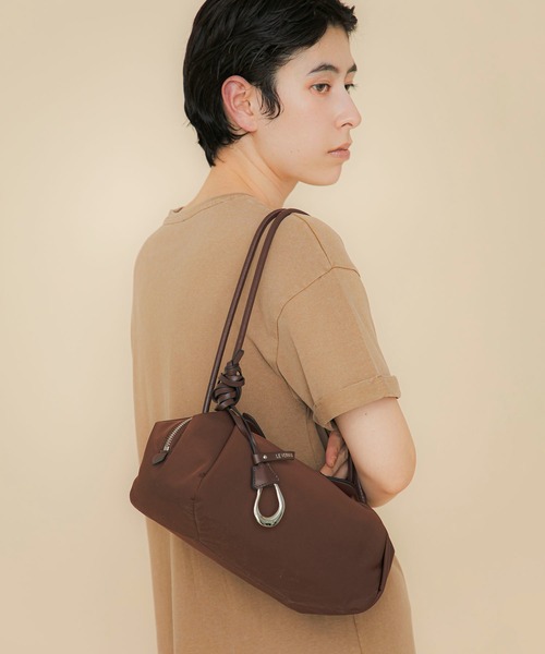 ショルダーバッグ バッグ 「LE VERNIS」 Marshmallow boston bag (Fabric) レディースの画像
