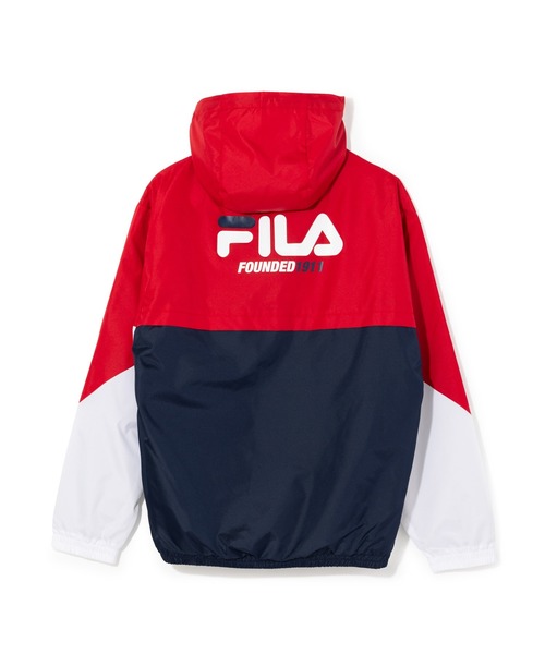「FILA」 ブルゾン L ブラック×グリーン メンズ_画像9