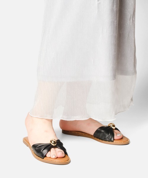 STEVE MADDEN（スティーブ・マデン） サンダル ミュール ギャザー