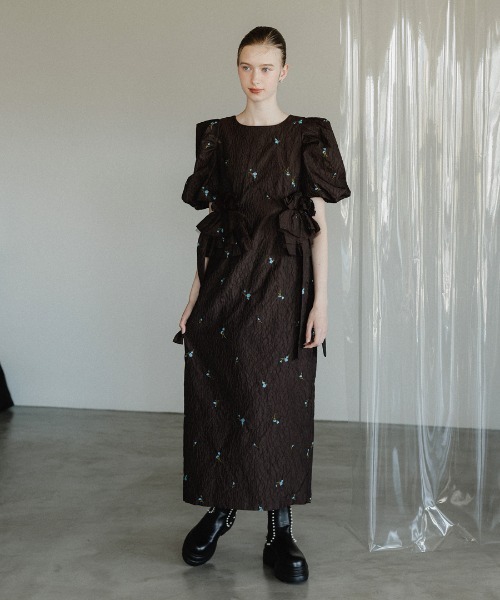 ドレス 「ANDRESD」blossom frill dress 結婚式 パーティードレス オケージョンドレス お呼ばれ 二次会 成人式 同窓会