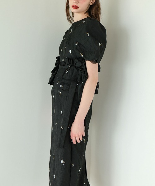 ドレス 「ANDRESD」blossom frill dress 結婚式 パーティードレス オケージョンドレス お呼ばれ 二次会 成人式 同窓会