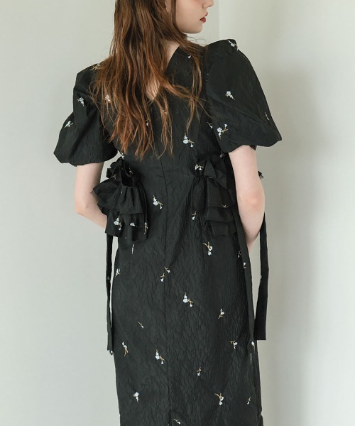 ドレス 「ANDRESD」blossom frill dress 結婚式 パーティードレス オケージョンドレス お呼ばれ 二次会 成人式 同窓会