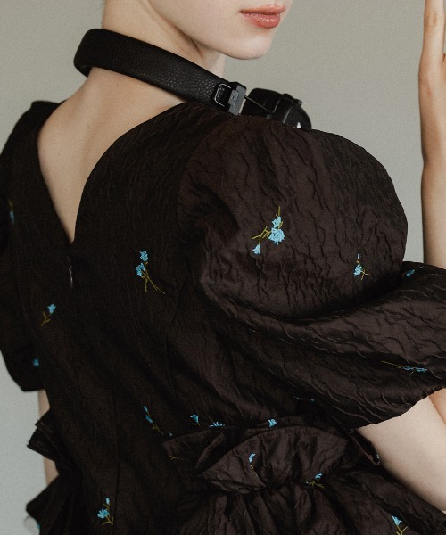 ドレス 「ANDRESD」blossom frill dress 結婚式 パーティードレス オケージョンドレス お呼ばれ 二次会 成人式 同窓会