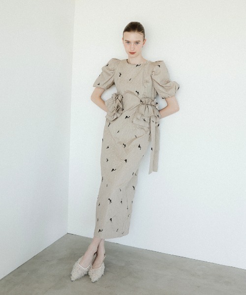 ドレス 「ANDRESD」blossom frill dress 結婚式 パーティードレス オケージョンドレス お呼ばれ 二次会 成人式 同窓会