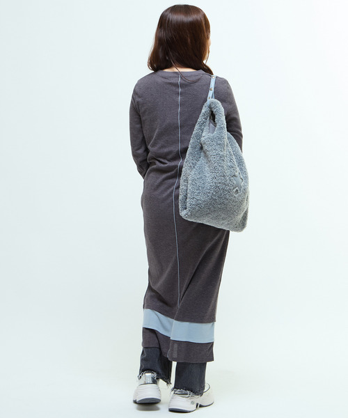 「CONVERSE TOKYO」 長袖ワンピース - グリーン レディース_画像8