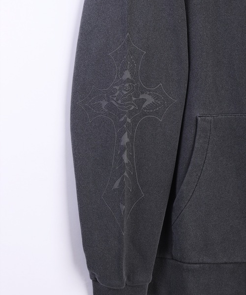 「Ed Hardy」 ジップアップパーカー M グレー系その他 メンズ_画像8