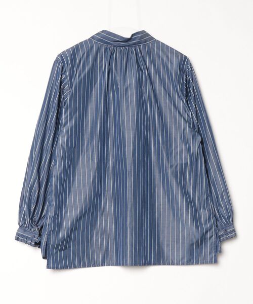 「LE SOUK HOLIDAY」 長袖ブラウス L ネイビー レディース_画像2
