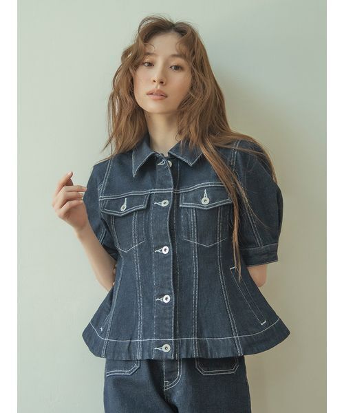 LILY BROWN（リリーブラウン） デニムジャケット gジャン ハーフ