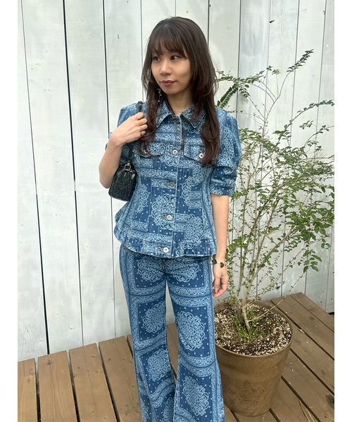 LILY BROWN（リリーブラウン） デニムジャケット gジャン ハーフ