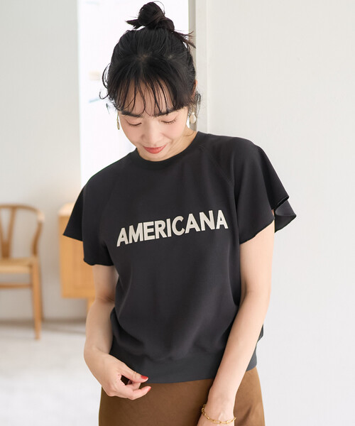AMERICANA × THOUSAND MILE スキッパーＴシャツ FREAK'S STORE（フリークスストア） tシャツ 半袖 Americana