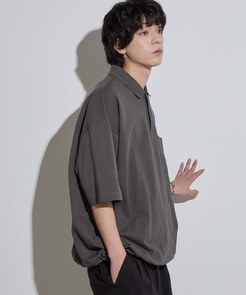 「SLICK」 半袖ポロシャツ 1 ブラック メンズ_画像4