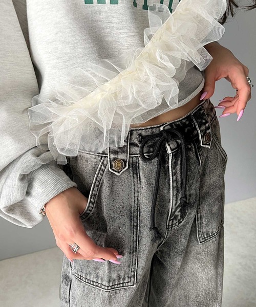 「Java」 カーゴパンツ LARGE ブルー レディース_画像4