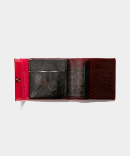 「beautiful people」 財布 FREE ブラック×パープル レディース_画像4