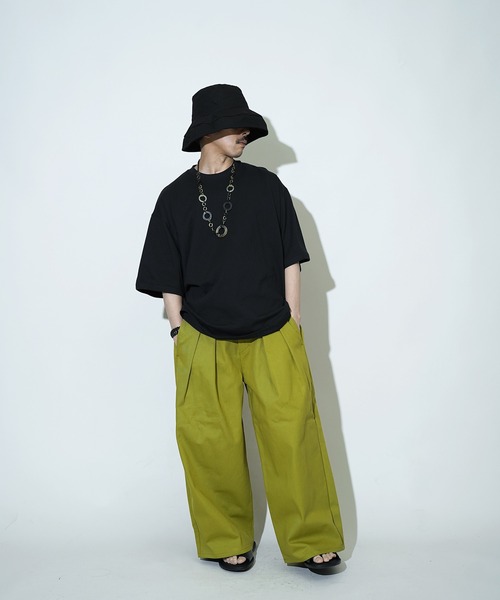 「Aphlotus」 チノパンツ X-SMALL ブラック メンズ_画像6
