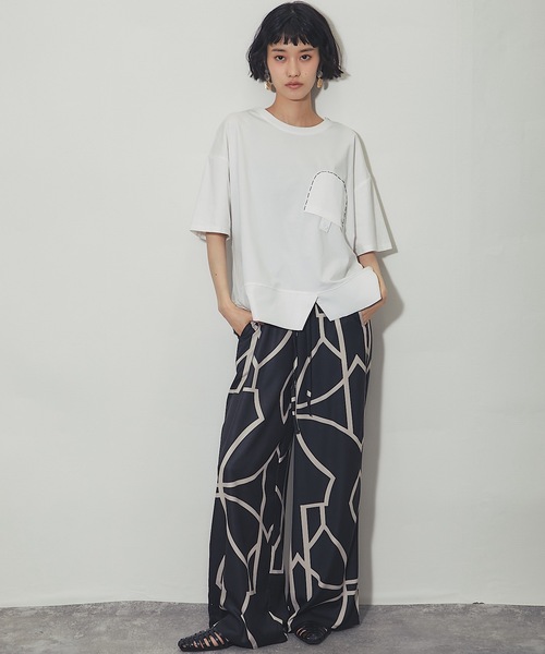 tシャツ 異素材切り替えTシャツ レディース | ブランド登録なし | 20
