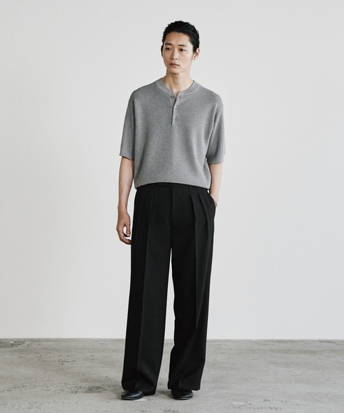 WYM LIDNM スラックス SEMI WIDE STRAIGHT CLASSIC SLACKS メンズ