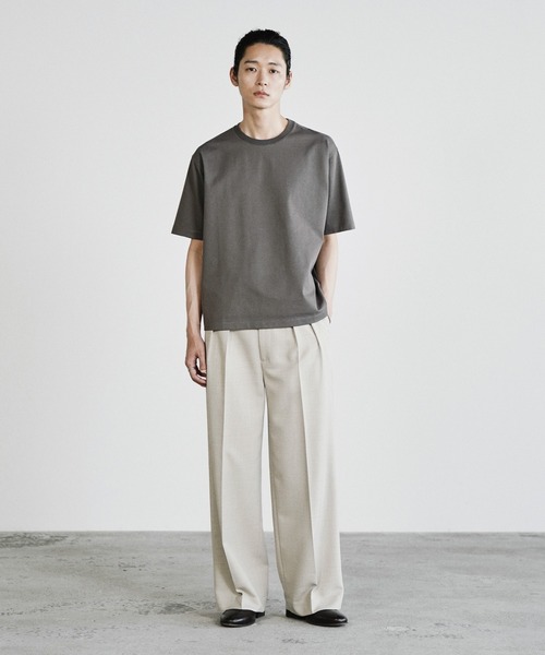 WYM LIDNM スラックス SEMI WIDE STRAIGHT CLASSIC SLACKS メンズ
