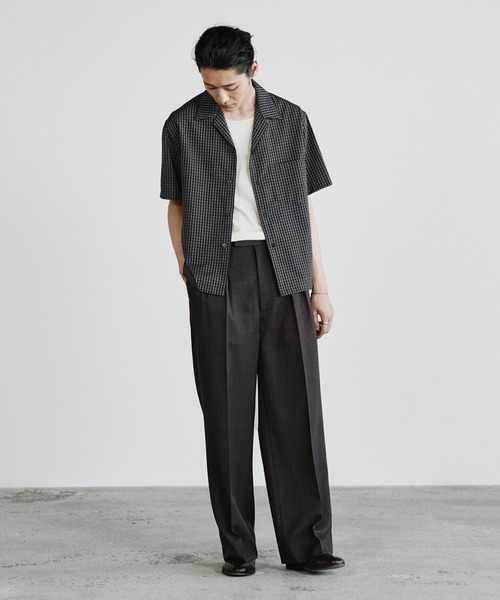 WYM LIDNM スラックス SEMI WIDE STRAIGHT CLASSIC SLACKS メンズ